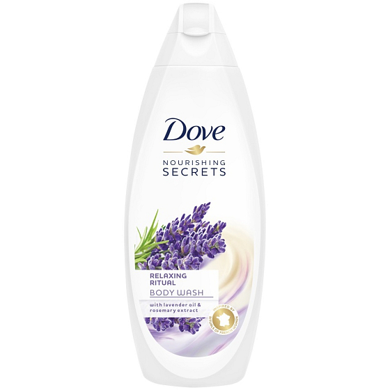 Dove Nourishing Secrets Beruhigendes Ritual-Duschgel mit Lavendelöl und Rosmarinextrakt 250 ml