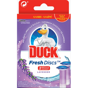 Duck Fresh Discs Lavendel WC Gel für hygienische Sauberkeit und Frische Ihrer Toilette 2 x 36 ml