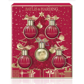 Baylis & Harding Feigen- und Granatapfel-Flüssigkörperseife 100 ml + Duschgel 2 x 100 ml + Körper- und Handlotion 2 x 100 ml, kosmetisches Ornamentset