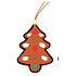 Lebkuchen vom Filzbaum zum Aufhängen 9 cm gefärbt