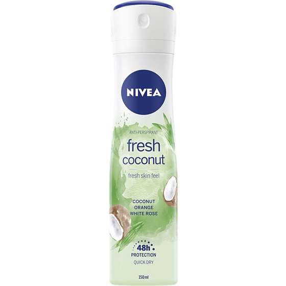 Nivea Fresh Coconut Antitranspirant Deodorant Spray für Frauen 150 ml
