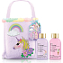 Baylis & Harding Unicorn Duschcreme 100 ml + Waschgel 100 ml + Textilbeutel mit Einhornmotiv, Kosmetikset