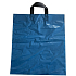 Plastiktüte blau mit Griff 36 x 45 cm
