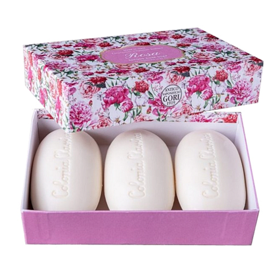 Antico Saponificio Gori Rosa handgemachte italienische Seife 3 x 180 g