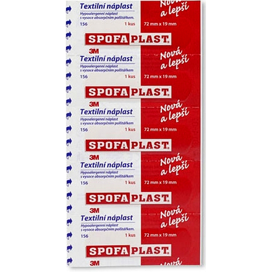 3M Spofaplast 156 Textilpflaster 72 mm x 19 mm 5 Stück