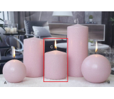 Lima Ice Pastell rosa Kerze Zylinder 80 x 100 mm 1 Stück