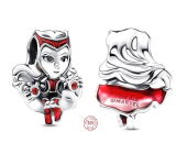 Charme Sterling Silber 925 Marvel The Avengers, Scarlet Witch, Armband Perle