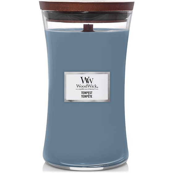 WoodWick Tempest - Sturm-Duftkerze mit Holzdocht und Deckel Glas groß 609 g