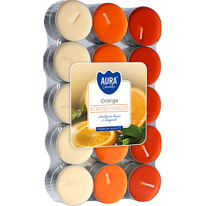 Bispol Duftteelichter Orange 30 Stück