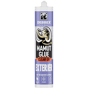 Den Braven Mamut Glue Clear 100 % UV Außen transparentes Klebeband, 290 ml