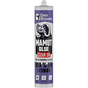 Den Braven Mamut Glue Clear 100 % UV Exteriér transparentes Klebeband, 290 ml