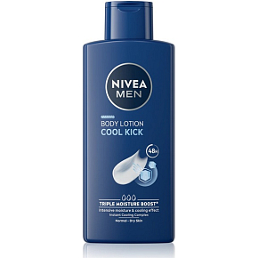 Nivea Men Cool Kick Körpermilch mit Pumpspender für Männer 400 ml