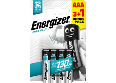 Energizer Baterie Max Plus AAA Mikrozelle Batterie, 3+1 Stück