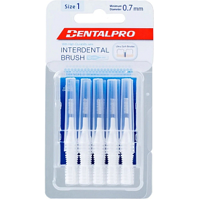 DentalPro Interdentalbürste gerade 0,7 mm weiß, 10 Stück DentalPro Interdentalbürste gerade 0,7 mm weiß, 10 Stück