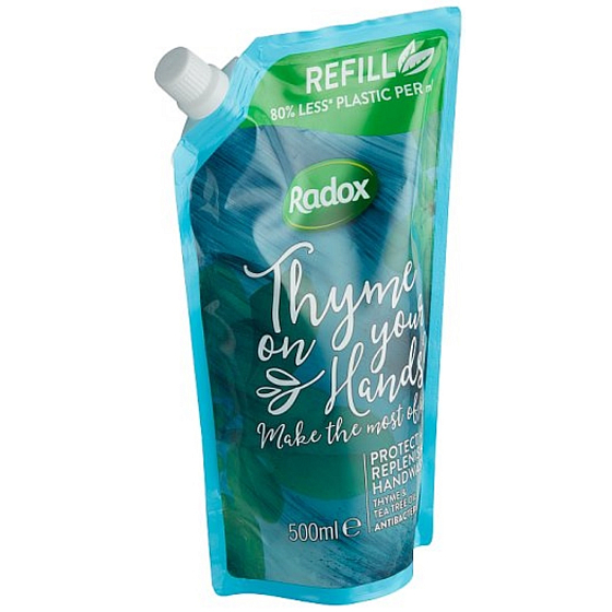 Radox Protect + Nachgefüllt Antibakterielle antibakterielle Flüssigseife nachfüllen 500 ml