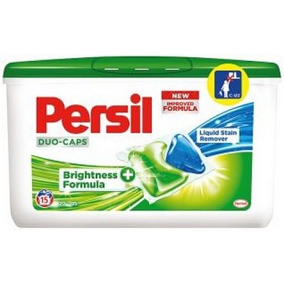 Persil Duo-Caps Gelkapseln zum Waschen von weißer und farbechter Wäsche 15 Dosen x 25 g