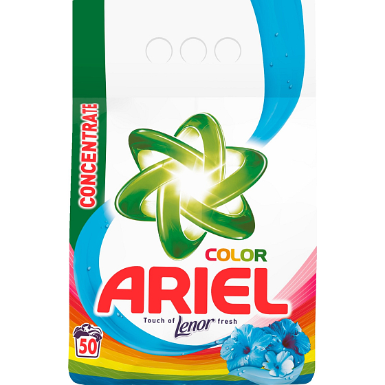 Ariel Touch von Lenor FreshColor Waschpulver für farbige Wäsche 50 Dosen 3,75 kg
