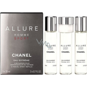 Chanel Allure Homme Sport Eau Extreme Eau de Parfum Nachfüllung für Herren 3 x 20 ml