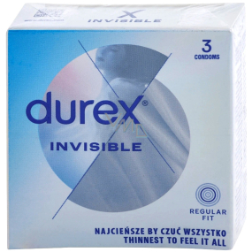 Durex Invisible Extra Dünn Extra Sensitiv Kondome extra dünn, extra sensitiv Nennbreite: 54 mm 3 Stück