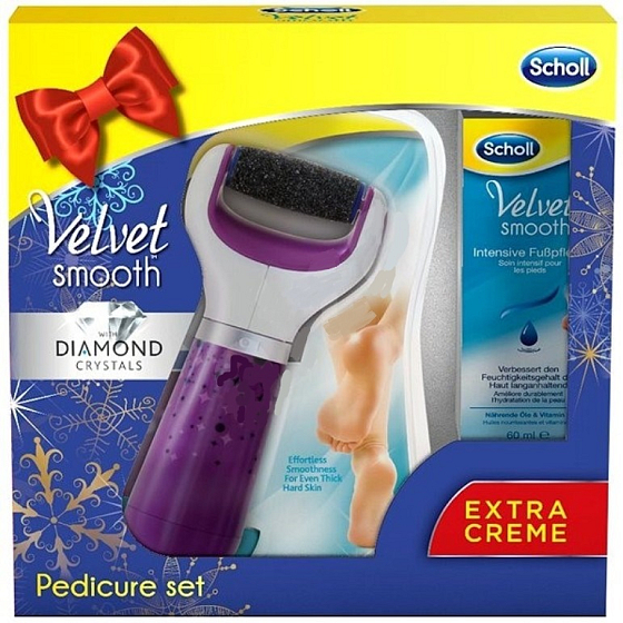 Scholl Velvet Smooth Elektrische Fußfeile + Nachtmaske 60 ml gratis