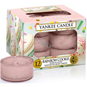 Yankee Candle Rainbow Cookie - Duftkerze mit Regenbogenmakronen-Duft 12 x 9,8 g