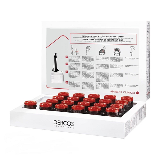 Vichy Dercos Aminexil Clinical 5 Kur gegen Haarausfall für Frauen 21 x 6 ml