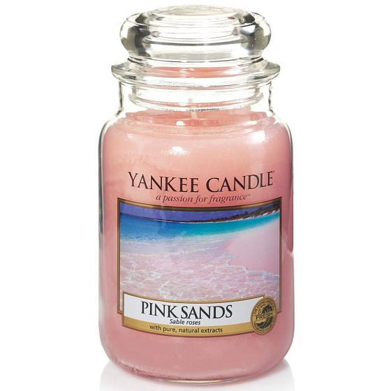 Yankee Candle Pink Sands - Duftkerze Pink Sands Classic großes Glas 623 g