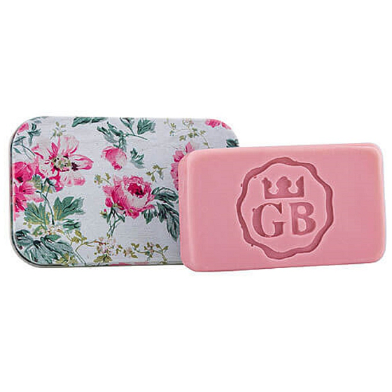 Bohemia Gifts Rose blüht handgemachte Toilettenseife mit Glycerin in einer Blechdose 80 g