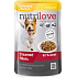 Nutrilove Geschmorte Filets mit saftigem Hähnchen in Sauce komplette Hundefuttertasche 85 g