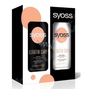 Syoss Keratin Premium Window Box Keratin Haarshampoo 440 ml + Keratin Haarbalsam 440 ml, Kosmetikset