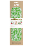 Apli Cut & Patch Papier für Servietten-Technik Grün-weißes Motiv 30 x 50 cm 3 Stück