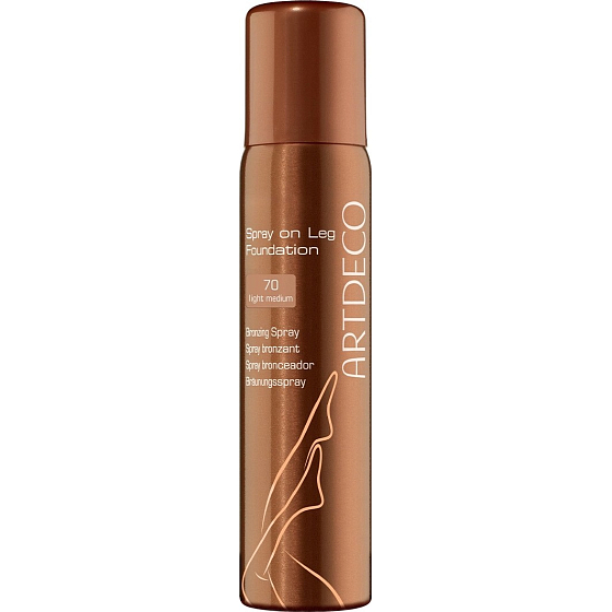 Artdeco Spray On Leg Foundation tonisierendes Make-up für die Füße im Spray 70 Light Medium 100 ml