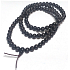 108 Mala Halskette Ebenholz natürliche tibetisch-buddhistische Gebetsmühle, sechs Zeichen Mantra-Perlen, 8 mm