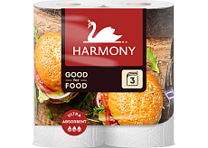 Harmony Good For Food Burger 3-lagige Papierhandtücher 16,5 m, 2 Rollen