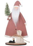Weihnachtsmann mit LED-Baum 12 x 22 cm