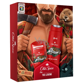 Old Spice BearGlove Deodorant Stick 50 ml + 3in1 Duschgel für Gesicht, Körper und Haare 250 ml, Kosmetikset für Männer