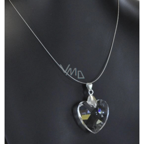 Kristallklares Glas, Herz am Band Kristallklares Glas, Herz am Band