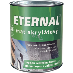 Eternal mat akrylátový univerzální barva na dřevo kov beton, 14 slonová kost, 700 g Eternal mat akrylátový univerzální barva na dřevo kov beton, 14 slonová kost, 700 g