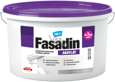 Het Fasadin fasádní barva s jemným zrnem, bílá, 15 + 3 kg