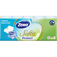 Zewa Softis Protect 4-lagige Papiertaschentücher, 10× 9 Stück