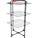 Vileda Mixer 3 Ultimate Wäscheständer, Trockenfläche 30 m, schwarz