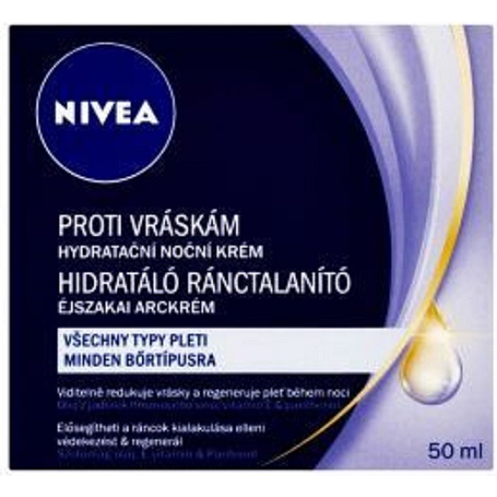 Nivea Anti-Falten + Feuchtigkeit 35+ Feuchtigkeitsspendende Nachtcreme gegen Falten 50 ml