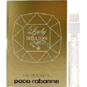 Paco Rabanne Lady Million Eau de Toilette für Frauen 1,5 ml mit Spray, Fläschchen