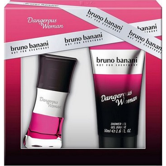 Bruno Banani Gefährliches Eau de Toilette für Frauen 20 ml + Duschgel 50 ml, Geschenkset