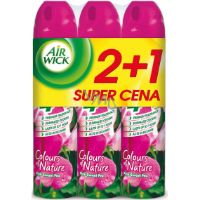 Air Wick Pink Mediterrane Blumen 4in1 Lufterfrischer Spray 3 x 240 ml