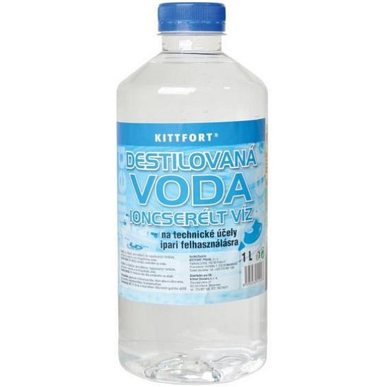 Kittfort Destilliertes Wasser für technische Zwecke 1 l