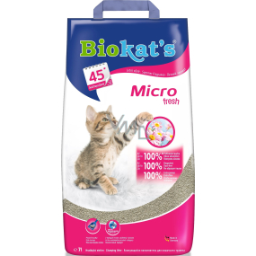 Biokats Micro Fresh Wurf für Katzen 100% feiner Naturton 7 l