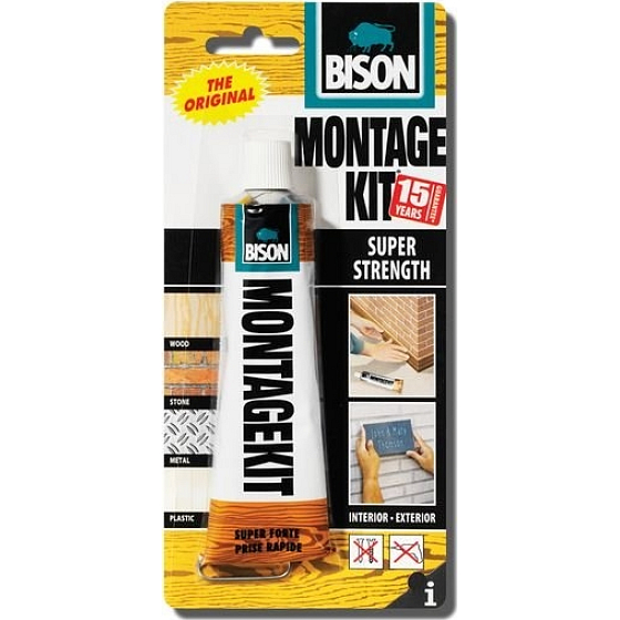 Bison Montagekit Universal Neopren Montagekleber für Sekundenkleber 125 g