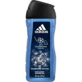 Adidas UEFA Champions League Champions Edition 2in1 Duschgel und Shampoo für Männer 250 ml