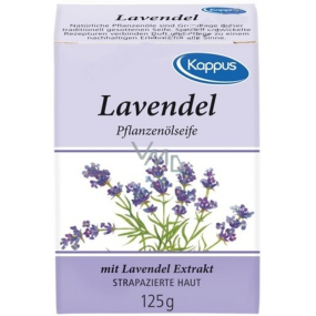Kappus Lavendel natürliche beruhigende und entspannende Toilettenseife 125 g